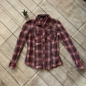 Long sleeve plaid shirt